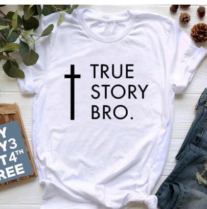 True Story Bro Alphabet Short Sleeve Wholesale