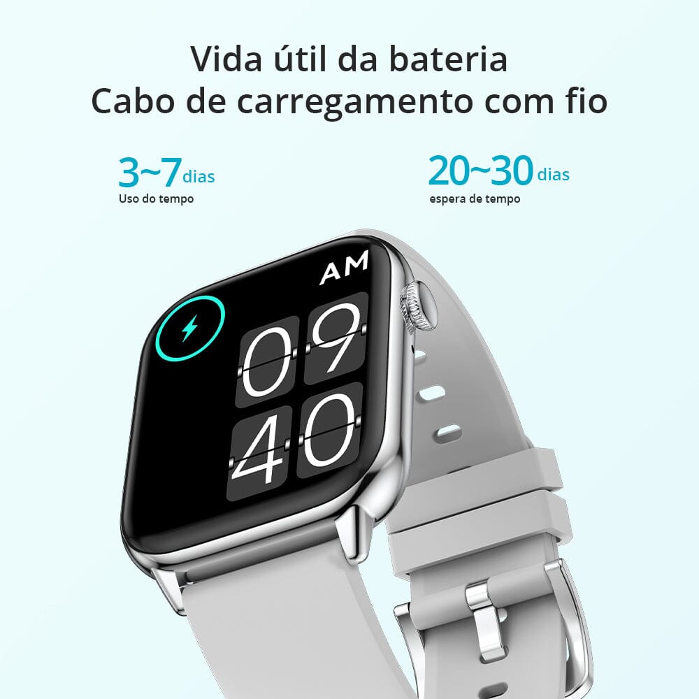 Smartwatch Wellness À Prova D'Água Bateria 7 dias