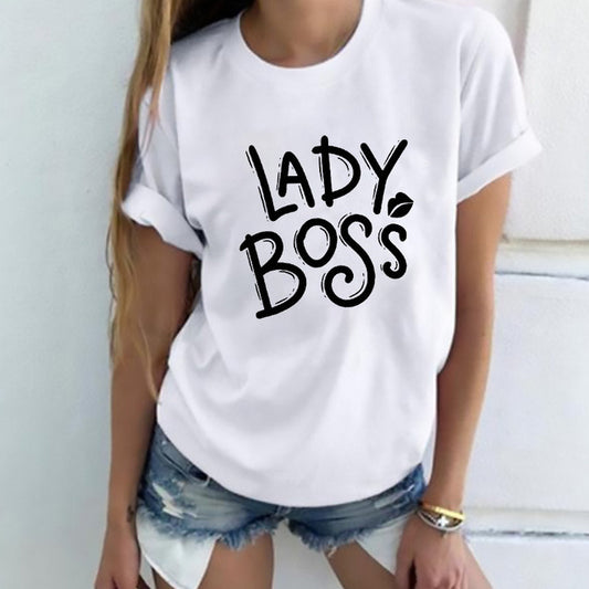 Women's Short-sleeved T-shirt Ins Fashion Printed