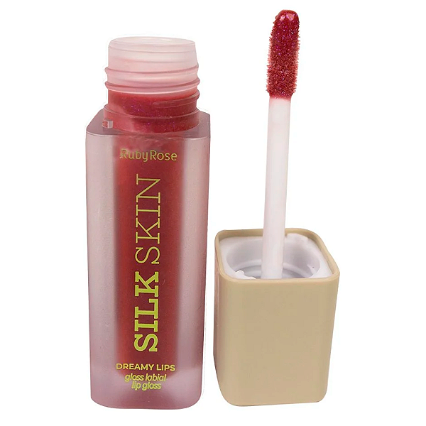 Gloss Labial Dreamy Lips Silk Skin (COR Sparkle Kiss) - Ruby Rose